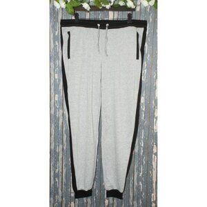 Coco Limon Ladies Pants Size 2X White & Black Cotton Side Zip Pockets